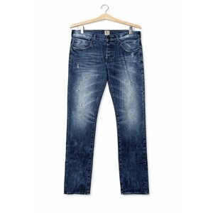 PRPS Jeans Mens 32x33 Demon Slim Fit Button Fly Distressed Denim L99P77P 2014